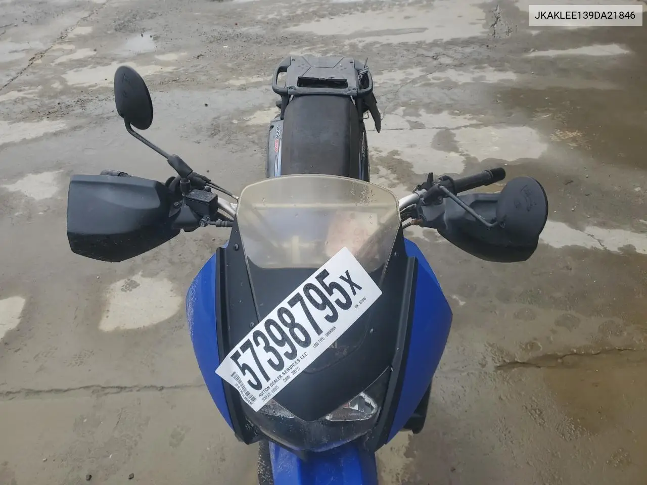 2009 Kawasaki Kl650 E VIN: JKAKLEE139DA21846 Lot: 57398795