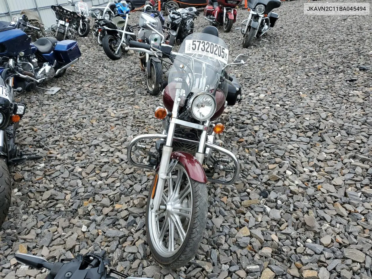 2011 Kawasaki Vn900 C VIN: JKAVN2C11BA045494 Lot: 57320205