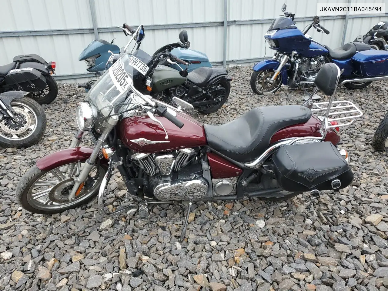2011 Kawasaki Vn900 C VIN: JKAVN2C11BA045494 Lot: 57320205