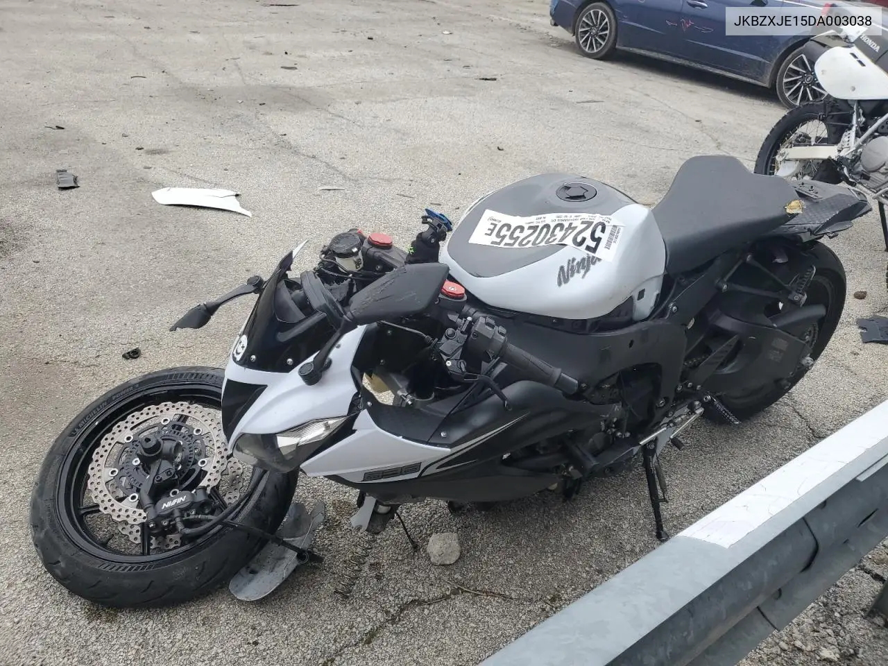2013 Kawasaki Zx636 E VIN: JKBZXJE15DA003038 Lot: 52430255