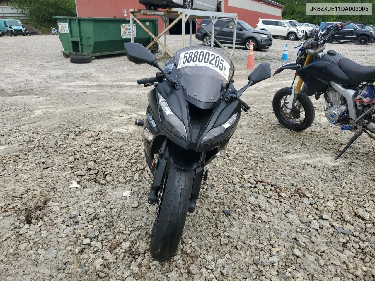 2013 Kawasaki Zx636 E VIN: JKBZXJE11DA003005 Lot: 58800205