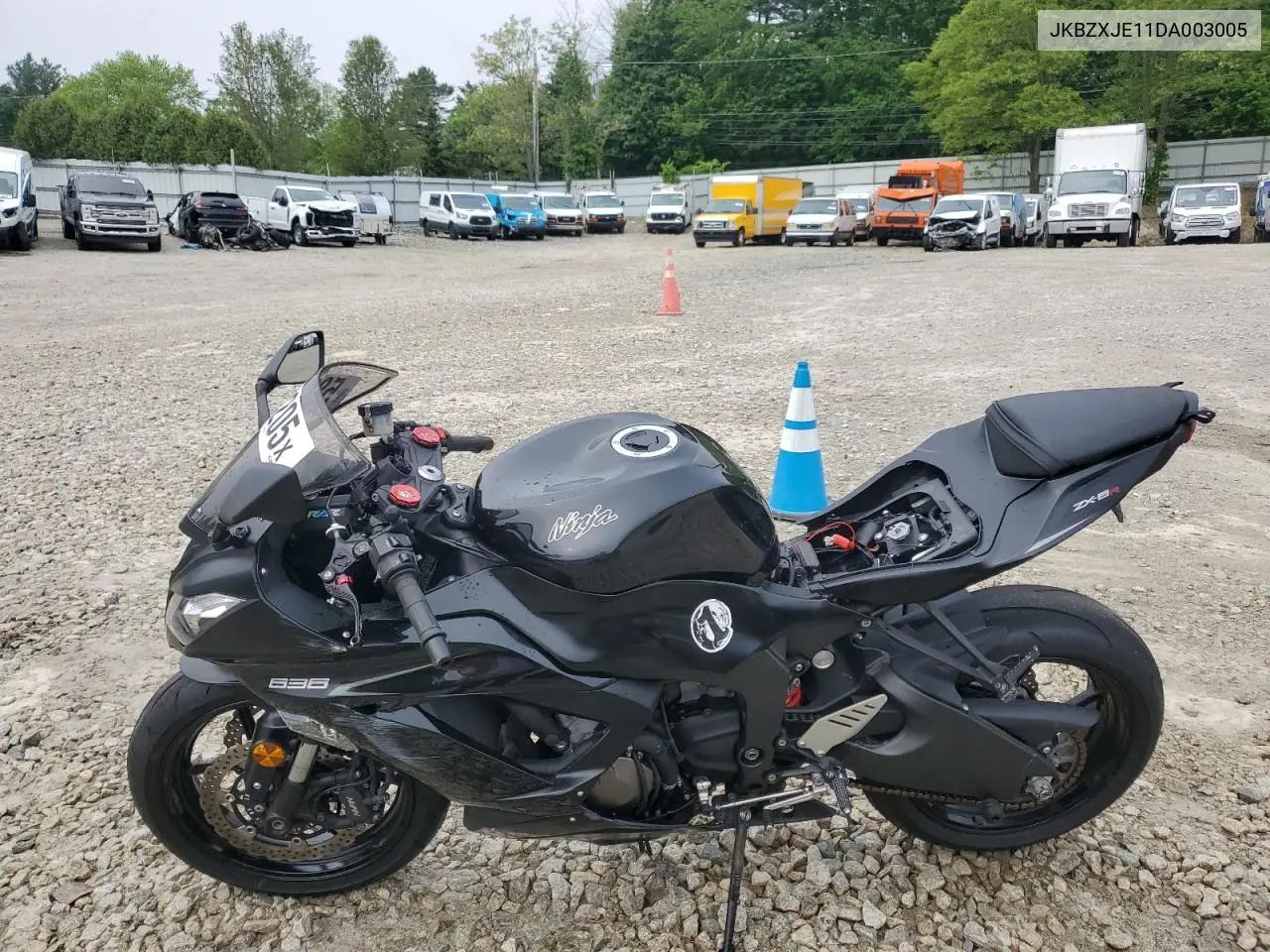 2013 Kawasaki Zx636 E VIN: JKBZXJE11DA003005 Lot: 58800205