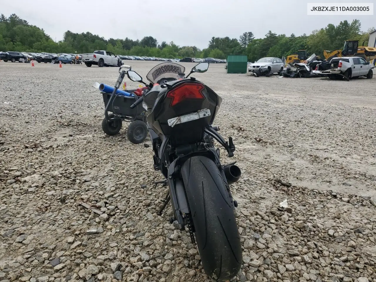 2013 Kawasaki Zx636 E VIN: JKBZXJE11DA003005 Lot: 58800205