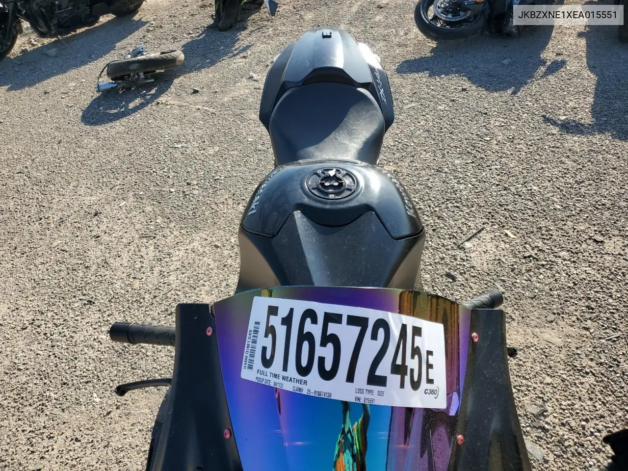 2014 Kawasaki Zx1400 E VIN: JKBZXNE1XEA015551 Lot: 51657245
