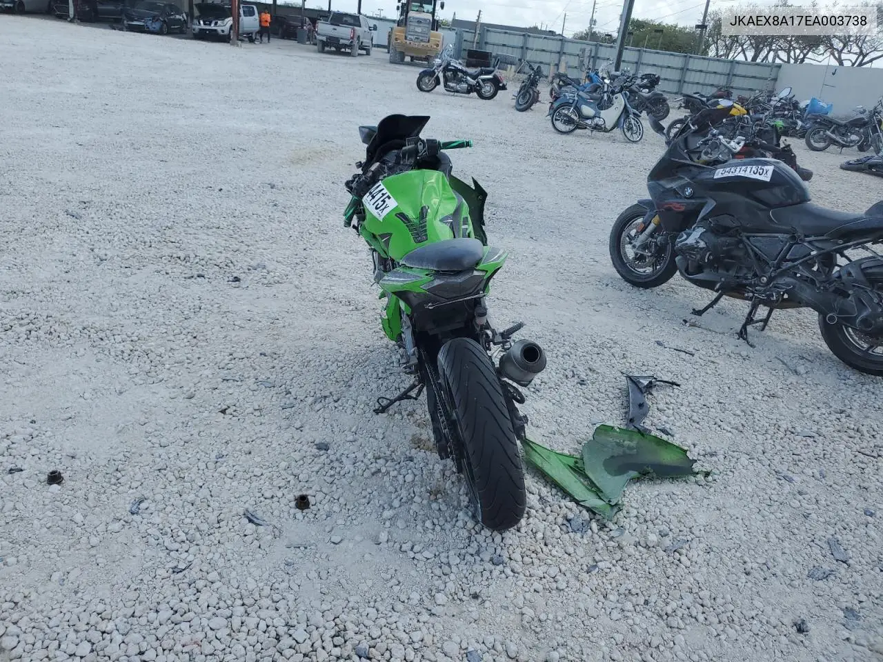 2014 Kawasaki Ex300 A VIN: JKAEX8A17EA003738 Lot: 54484415
