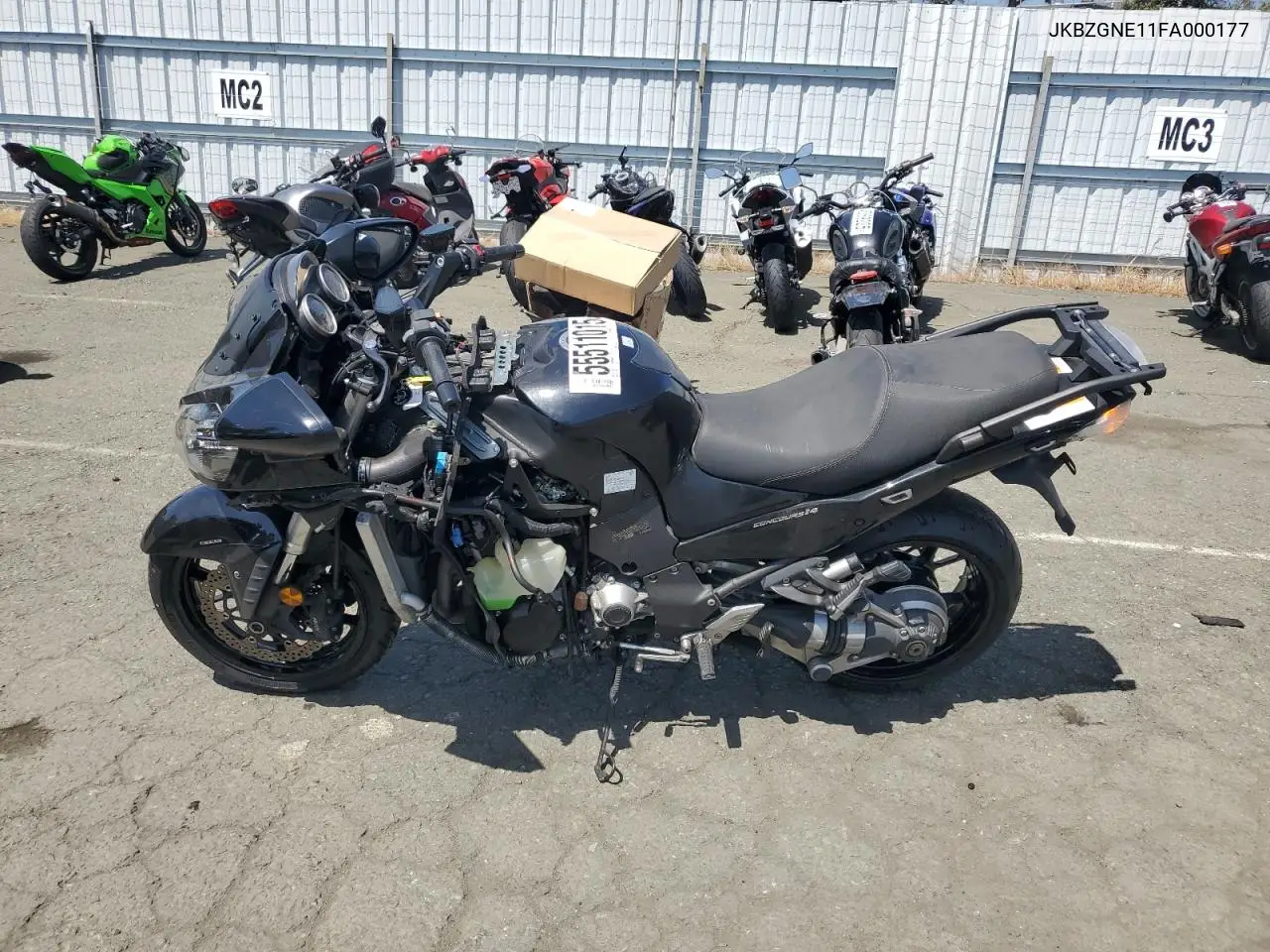 2015 Kawasaki Zg1400 E VIN: JKBZGNE11FA000177 Lot: 55511015