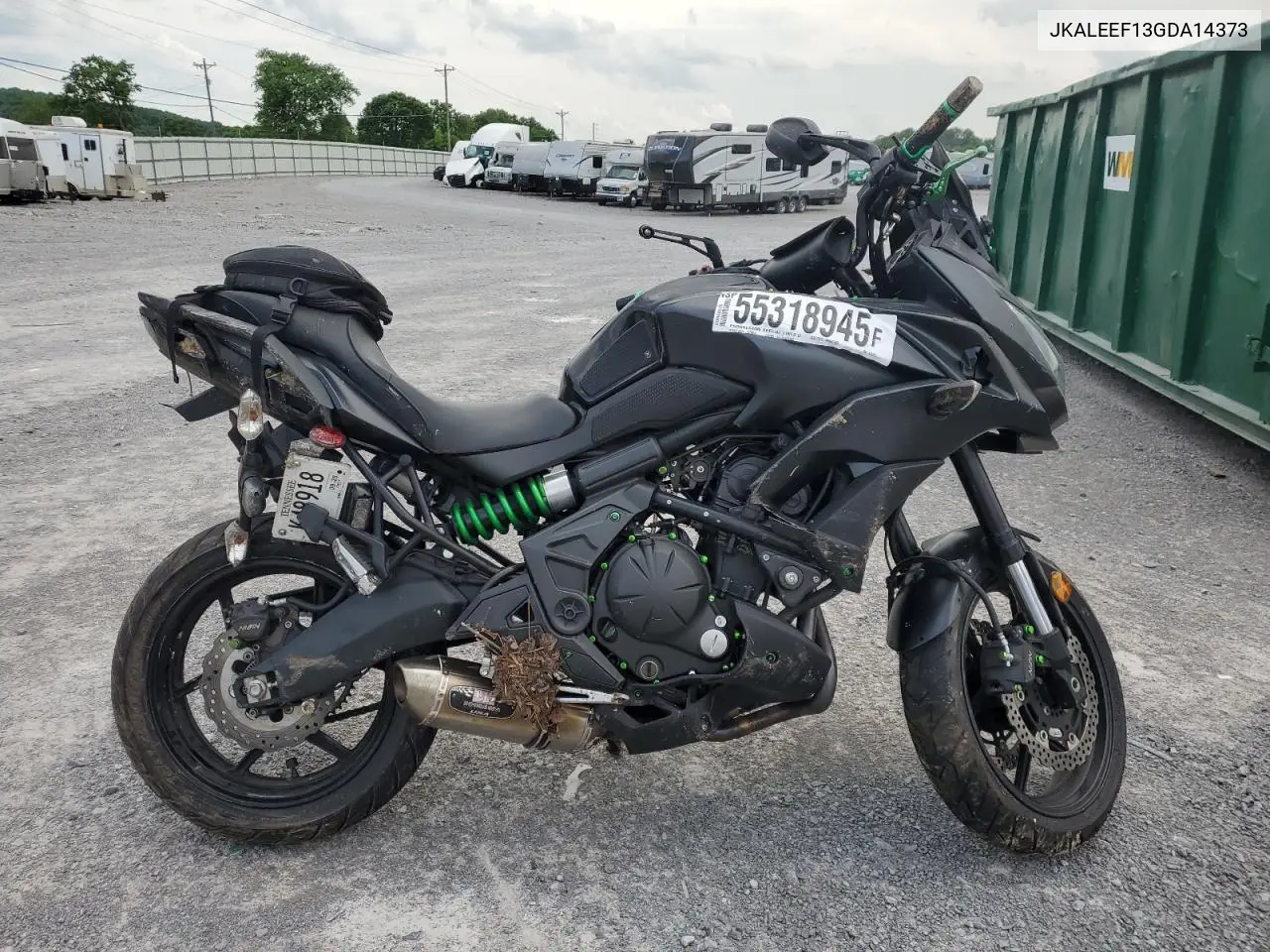 2016 Kawasaki Kle650 F VIN: JKALEEF13GDA14373 Lot: 55318945
