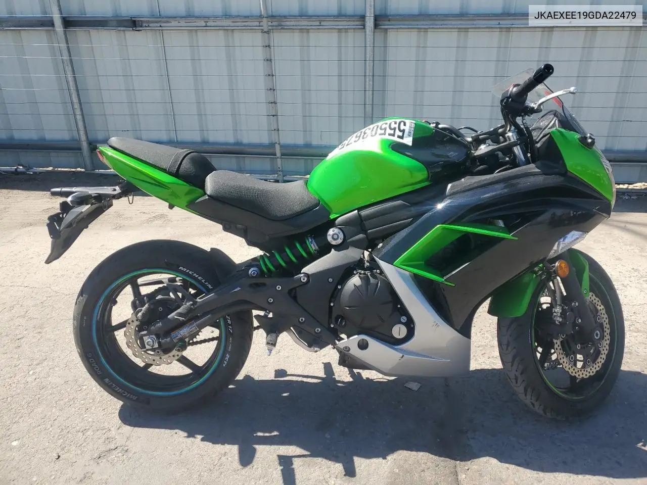2016 Kawasaki Ex650 E VIN: JKAEXEE19GDA22479 Lot: 55503675