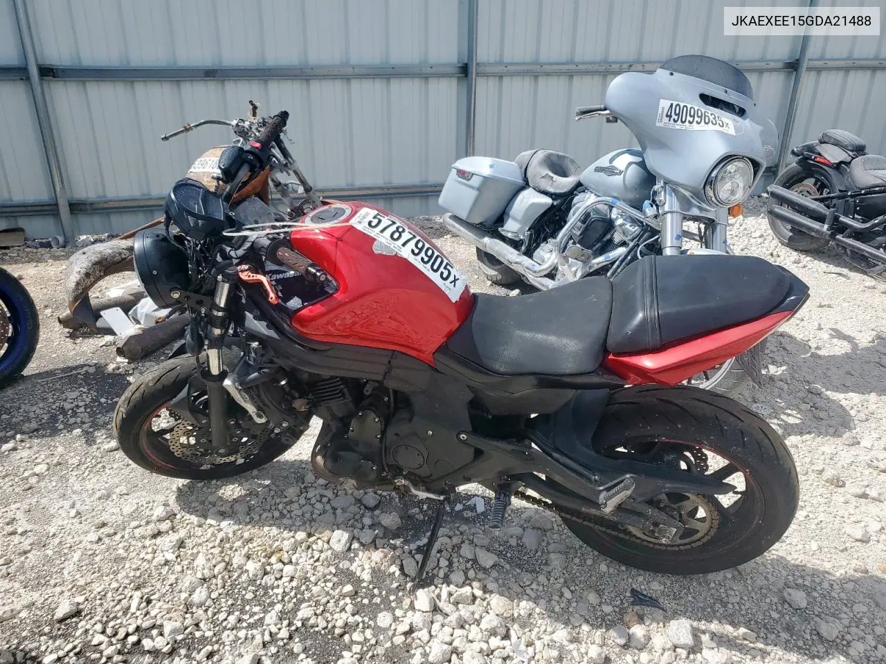 2016 Kawasaki Ex650 E VIN: JKAEXEE15GDA21488 Lot: 57879905