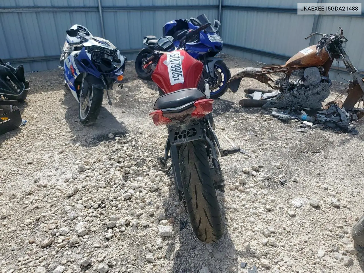 2016 Kawasaki Ex650 E VIN: JKAEXEE15GDA21488 Lot: 57879905