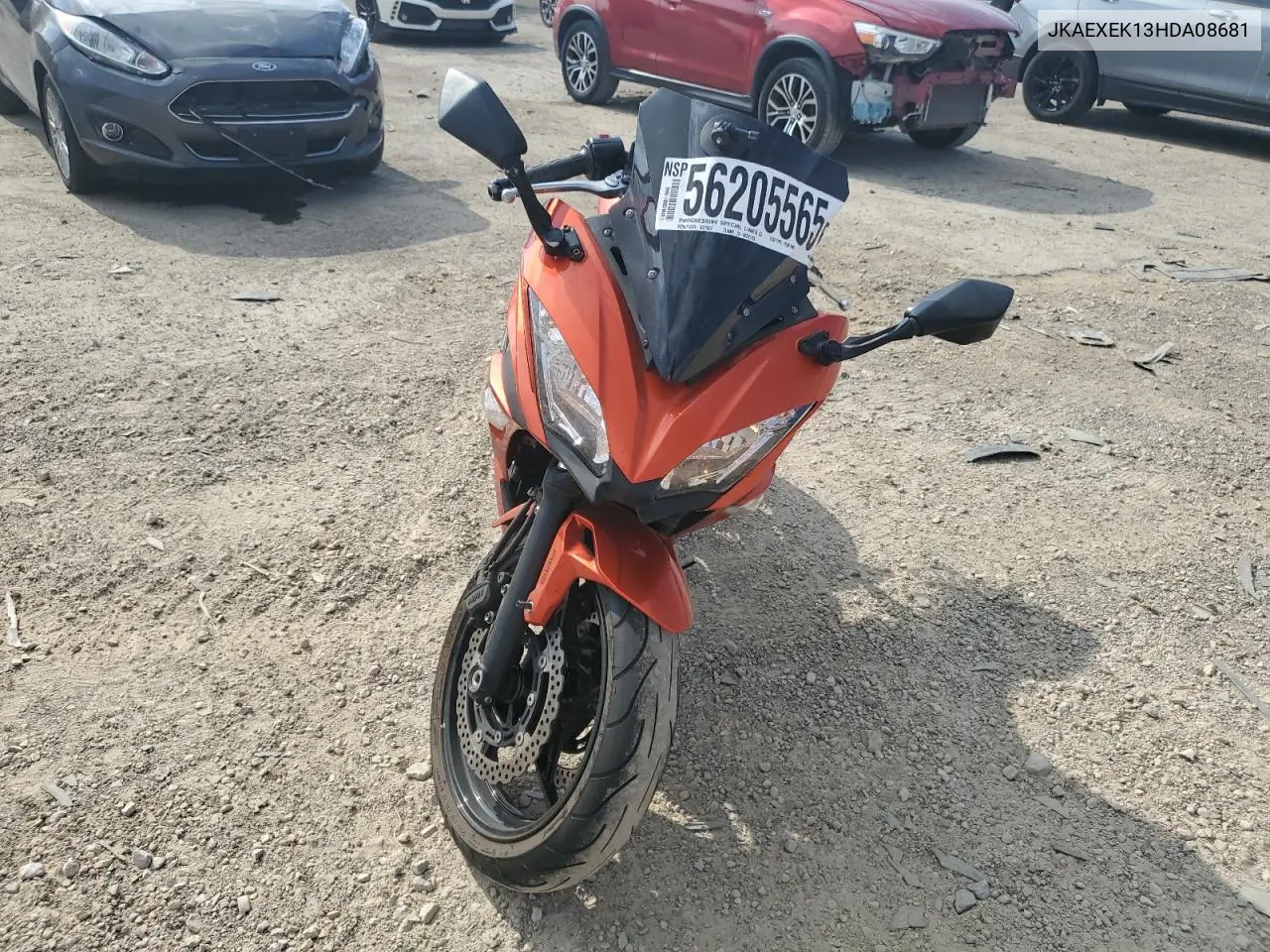 2017 Kawasaki Ex650 F VIN: JKAEXEK13HDA08681 Lot: 56205565
