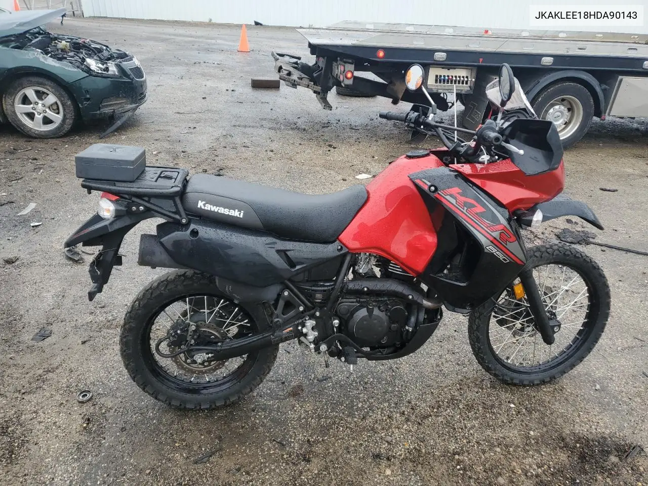 2017 Kawasaki Kl650 E VIN: JKAKLEE18HDA90143 Lot: 57848105