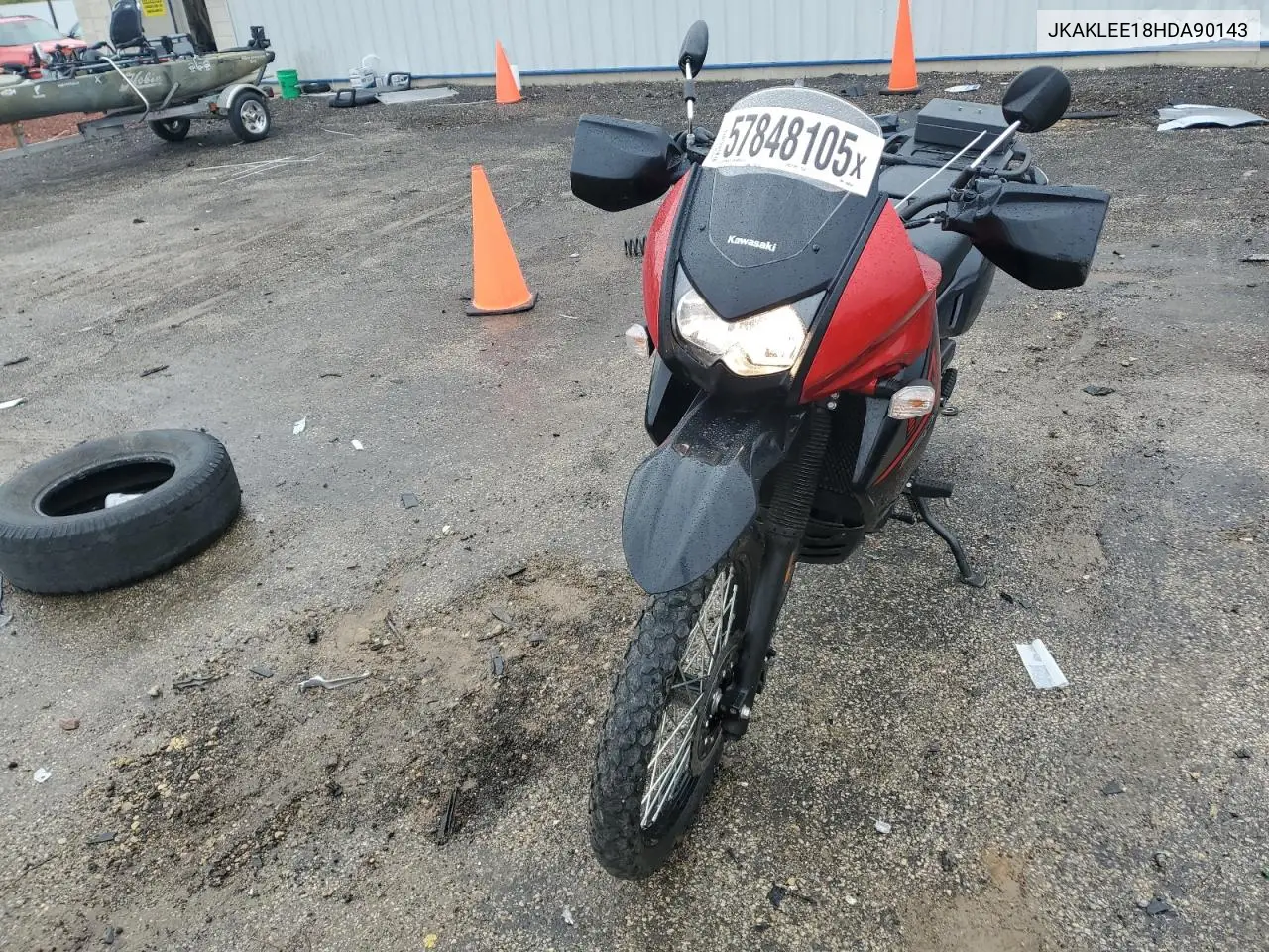 2017 Kawasaki Kl650 E VIN: JKAKLEE18HDA90143 Lot: 57848105