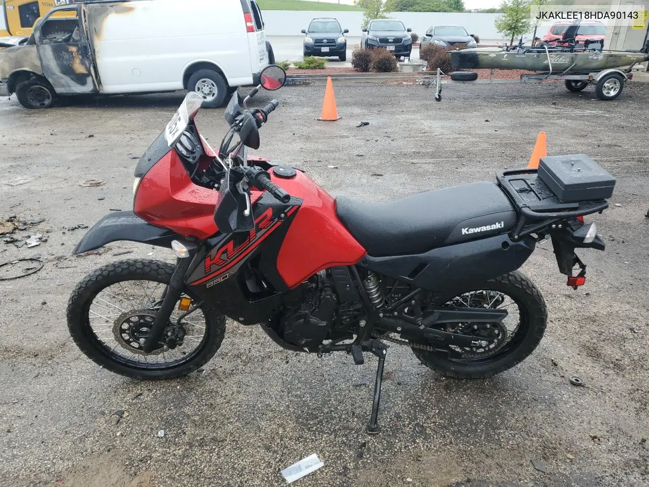 2017 Kawasaki Kl650 E VIN: JKAKLEE18HDA90143 Lot: 57848105