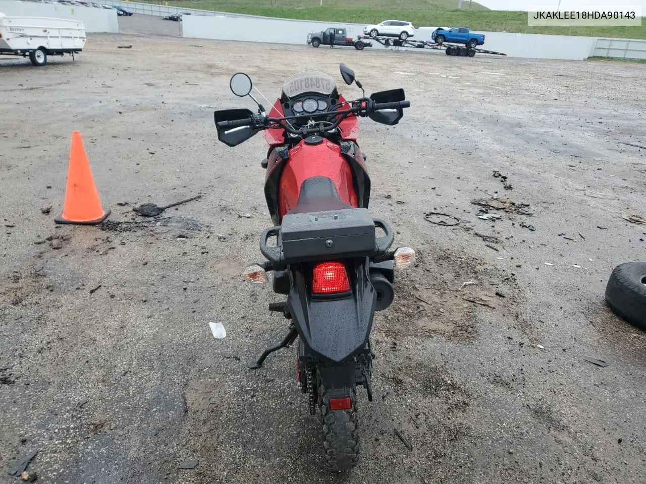 2017 Kawasaki Kl650 E VIN: JKAKLEE18HDA90143 Lot: 57848105