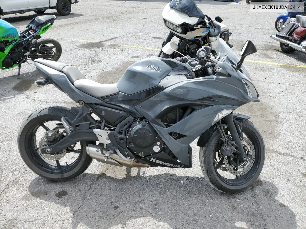 2018 Kawasaki Ex650 F VIN: JKAEXEK18JDA13414 Lot: 53755105