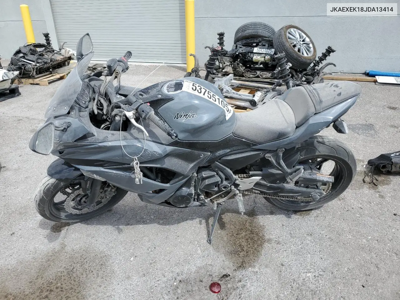 2018 Kawasaki Ex650 F VIN: JKAEXEK18JDA13414 Lot: 53755105