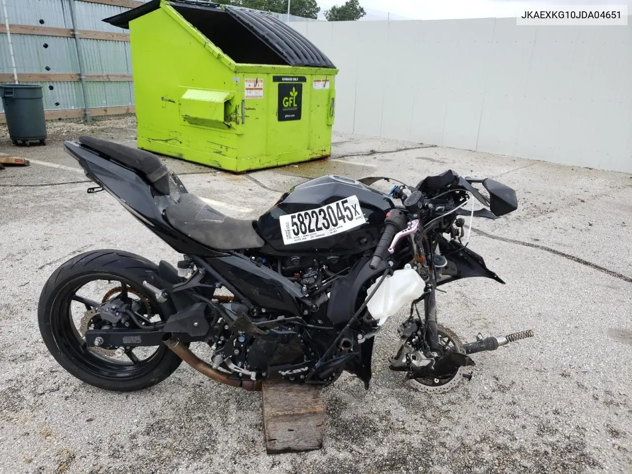 2018 Kawasaki Ex400 VIN: JKAEXKG10JDA04651 Lot: 58223045