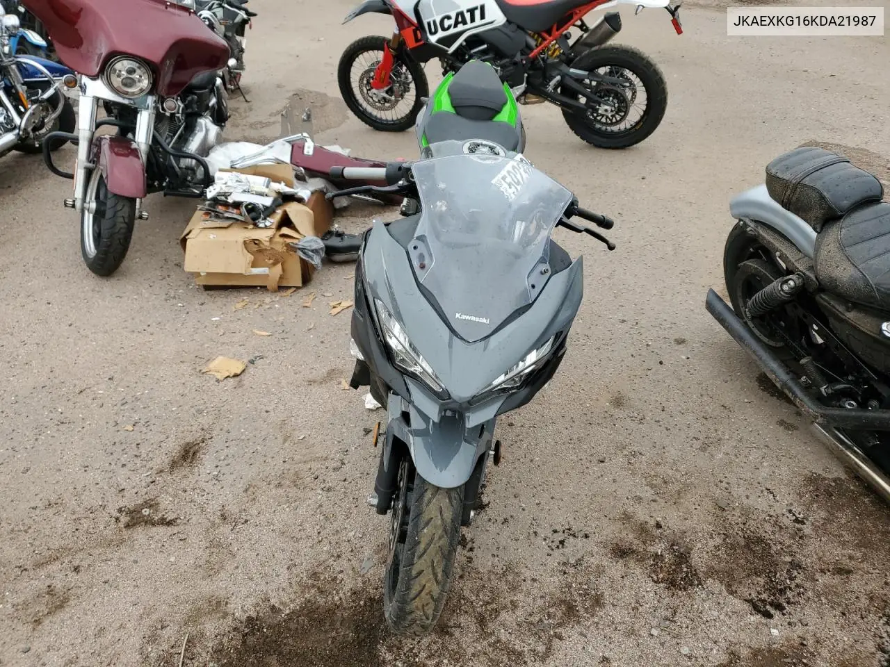 2019 Kawasaki Ex400 VIN: JKAEXKG16KDA21987 Lot: 59230685