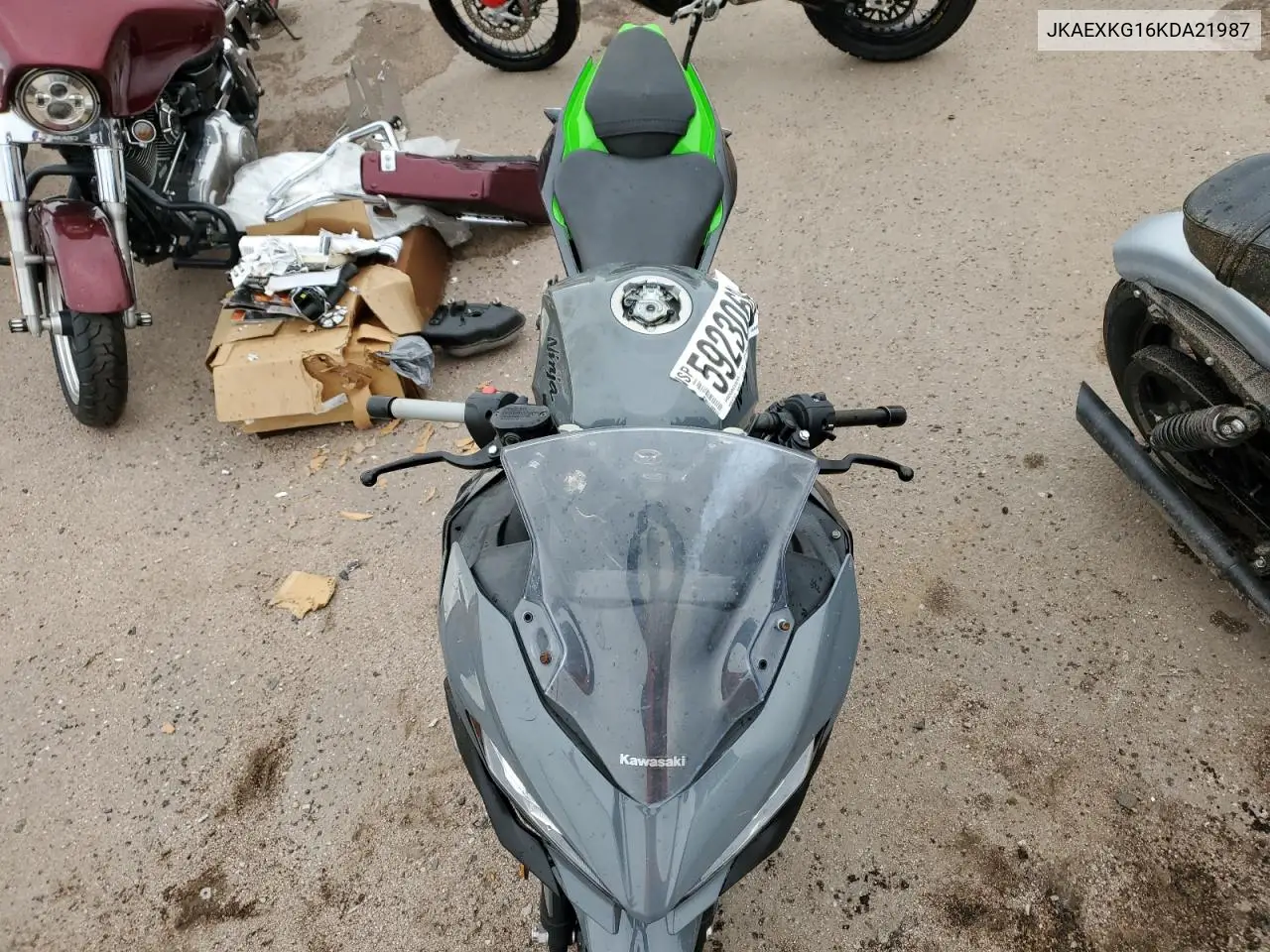 2019 Kawasaki Ex400 VIN: JKAEXKG16KDA21987 Lot: 59230685