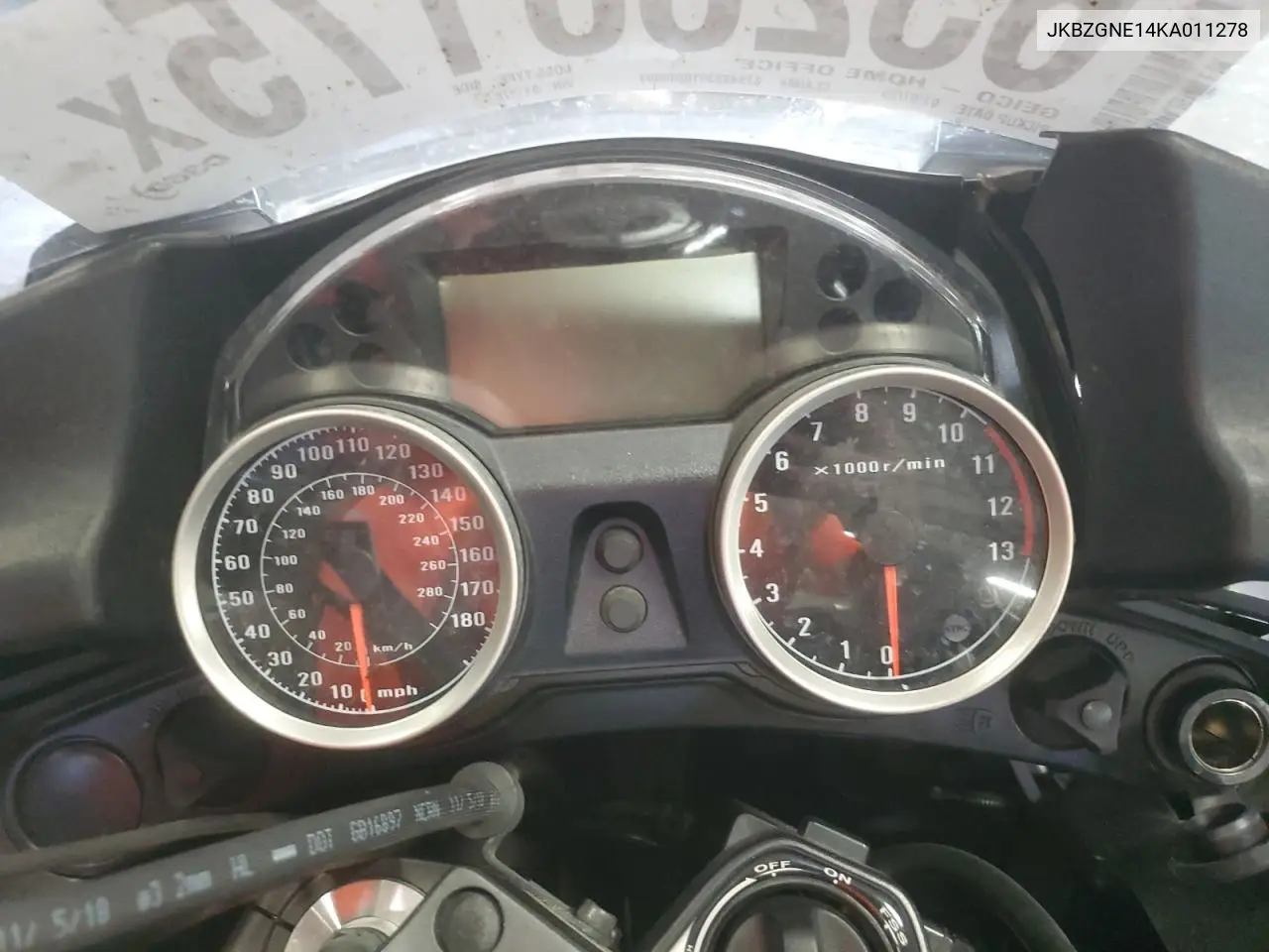 2019 Kawasaki Zg1400 E VIN: JKBZGNE14KA011278 Lot: 63238175