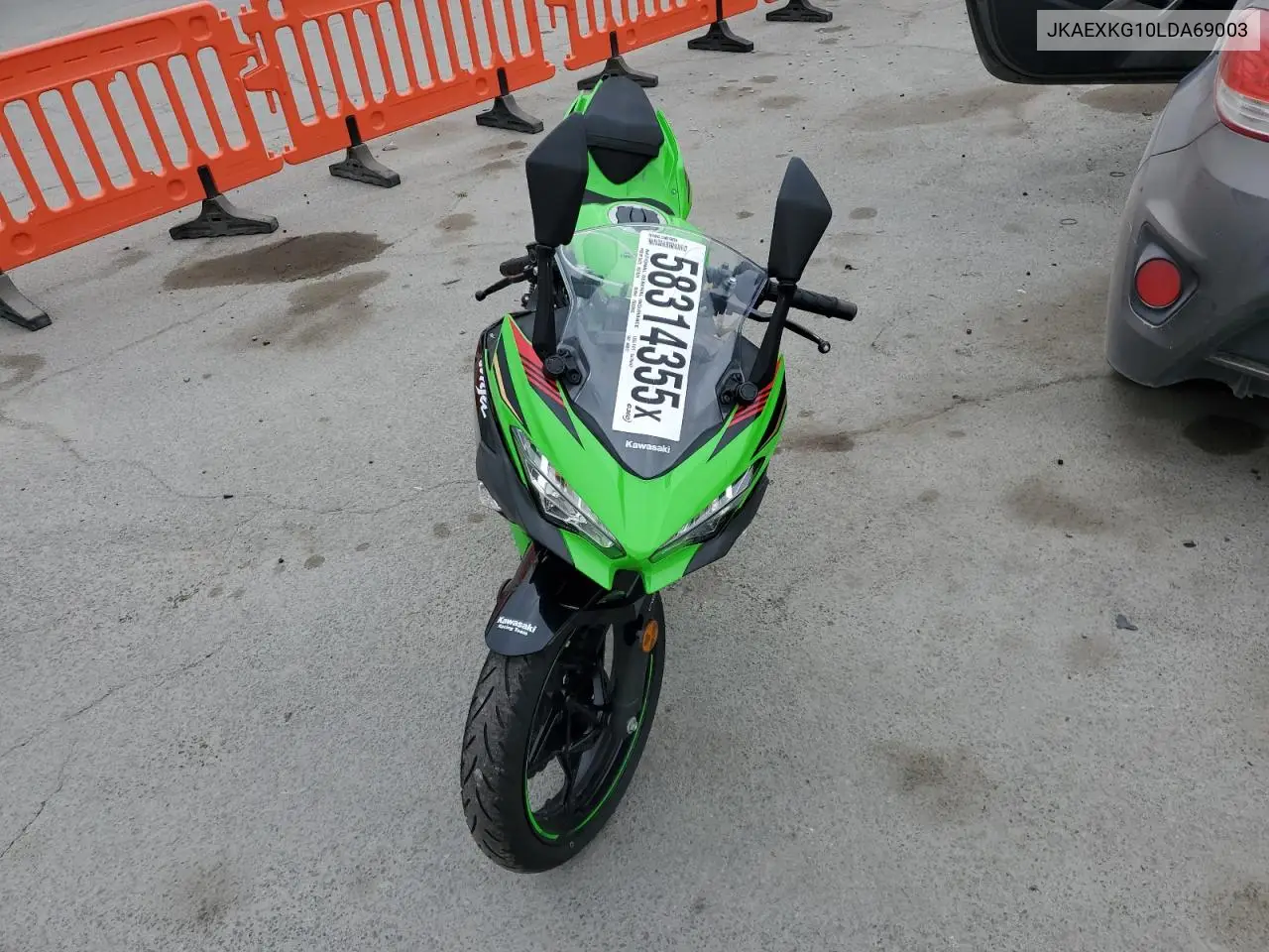 2020 Kawasaki Ex400 VIN: JKAEXKG10LDA69003 Lot: 58314355