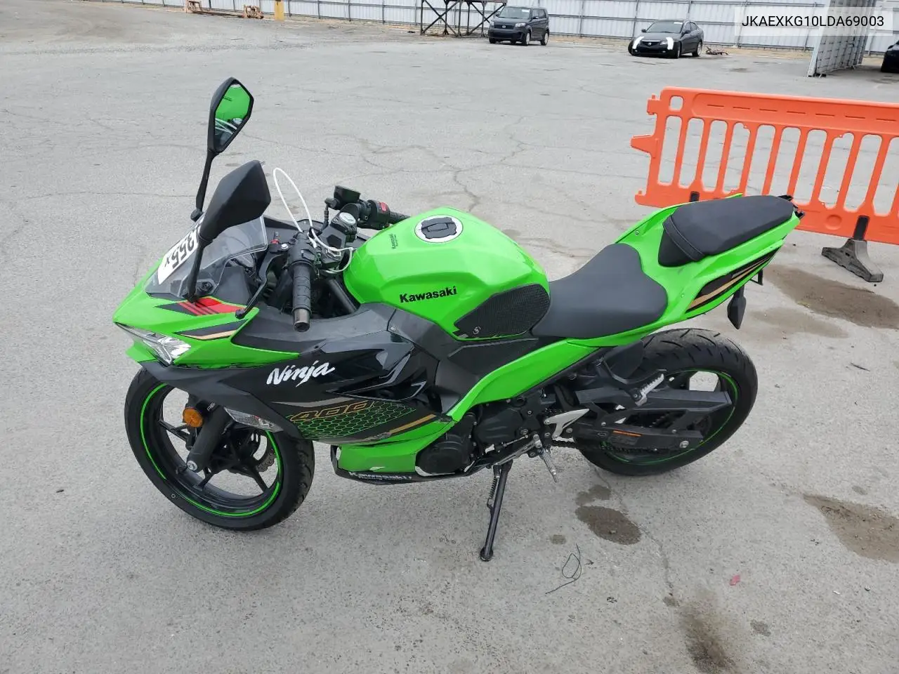 2020 Kawasaki Ex400 VIN: JKAEXKG10LDA69003 Lot: 58314355