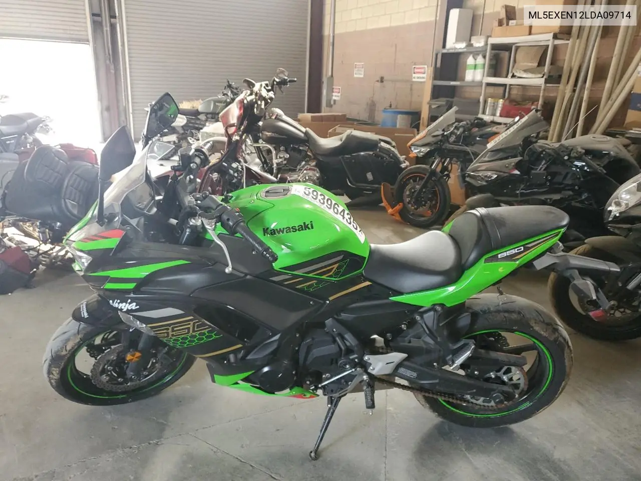 2020 Kawasaki Ex650 N VIN: ML5EXEN12LDA09714 Lot: 59396435