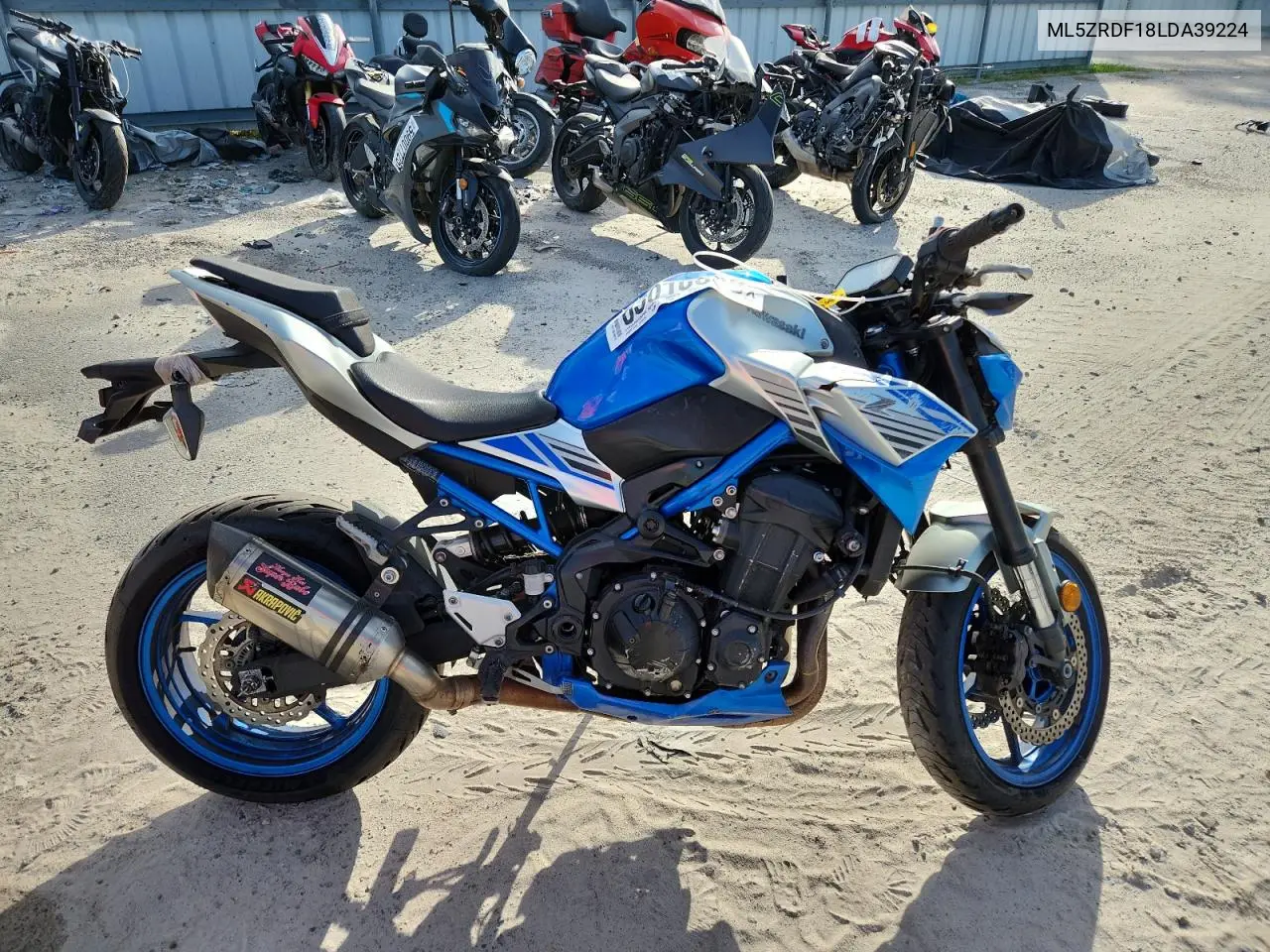 2020 Kawasaki Zr900 F VIN: ML5ZRDF18LDA39224 Lot: 63010885