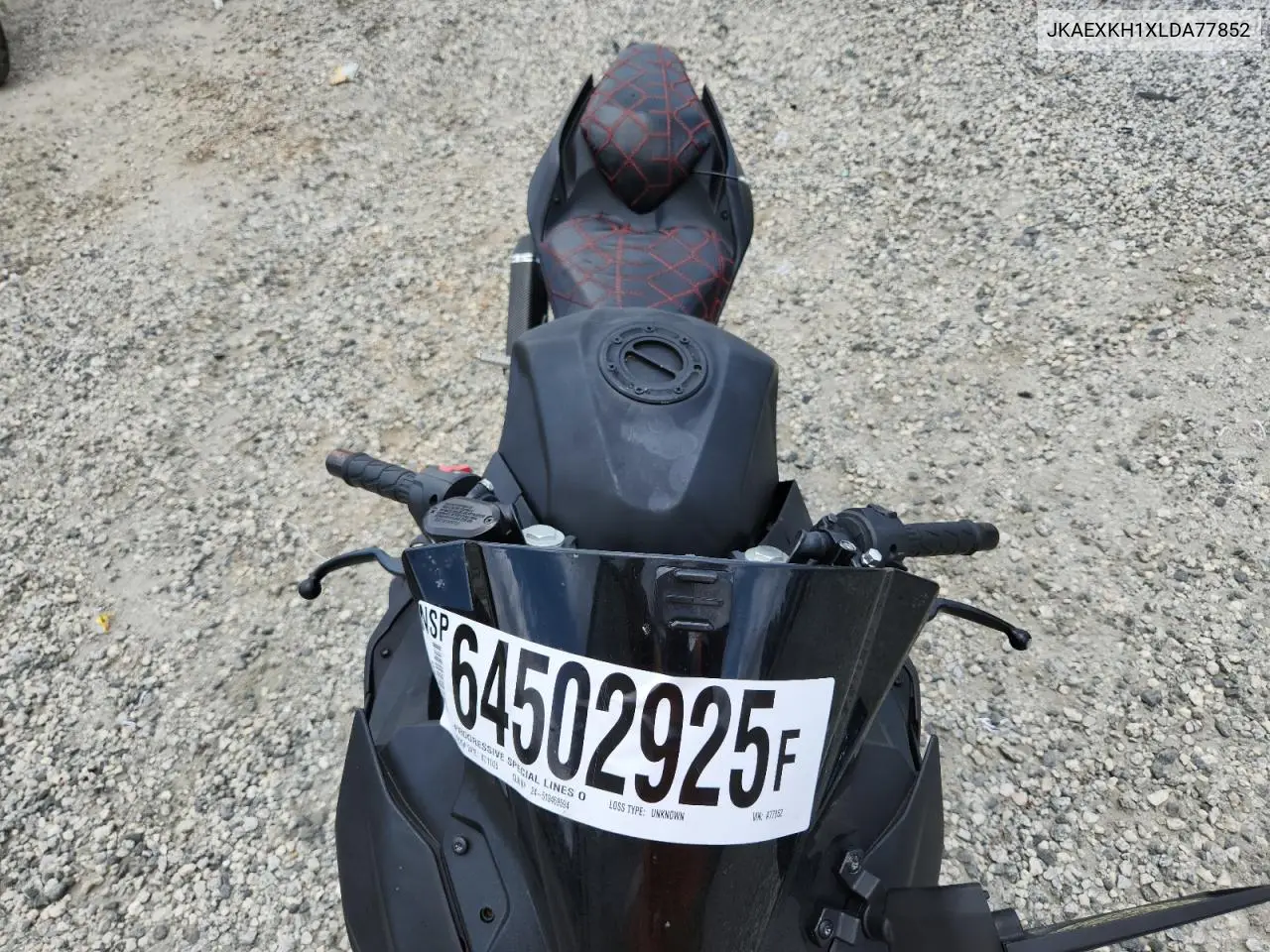 2020 Kawasaki Ex400 VIN: JKAEXKH1XLDA77852 Lot: 64502925