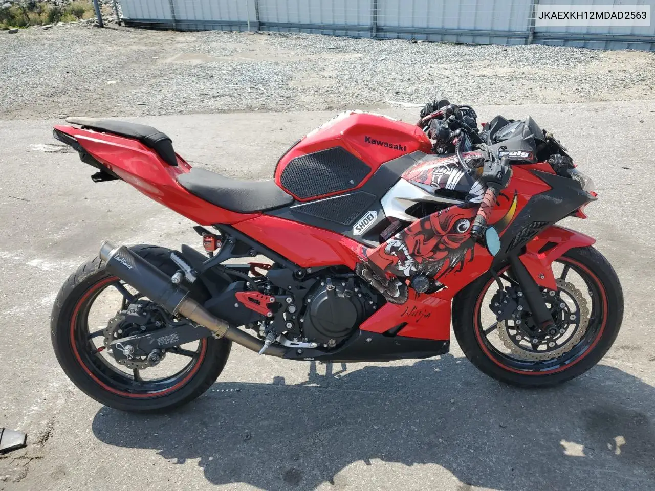 2021 Kawasaki Ex400 VIN: JKAEXKH12MDAD2563 Lot: 54818445