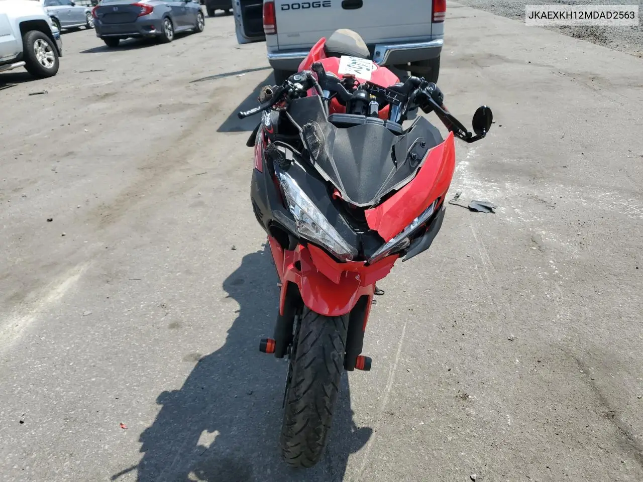 2021 Kawasaki Ex400 VIN: JKAEXKH12MDAD2563 Lot: 54818445
