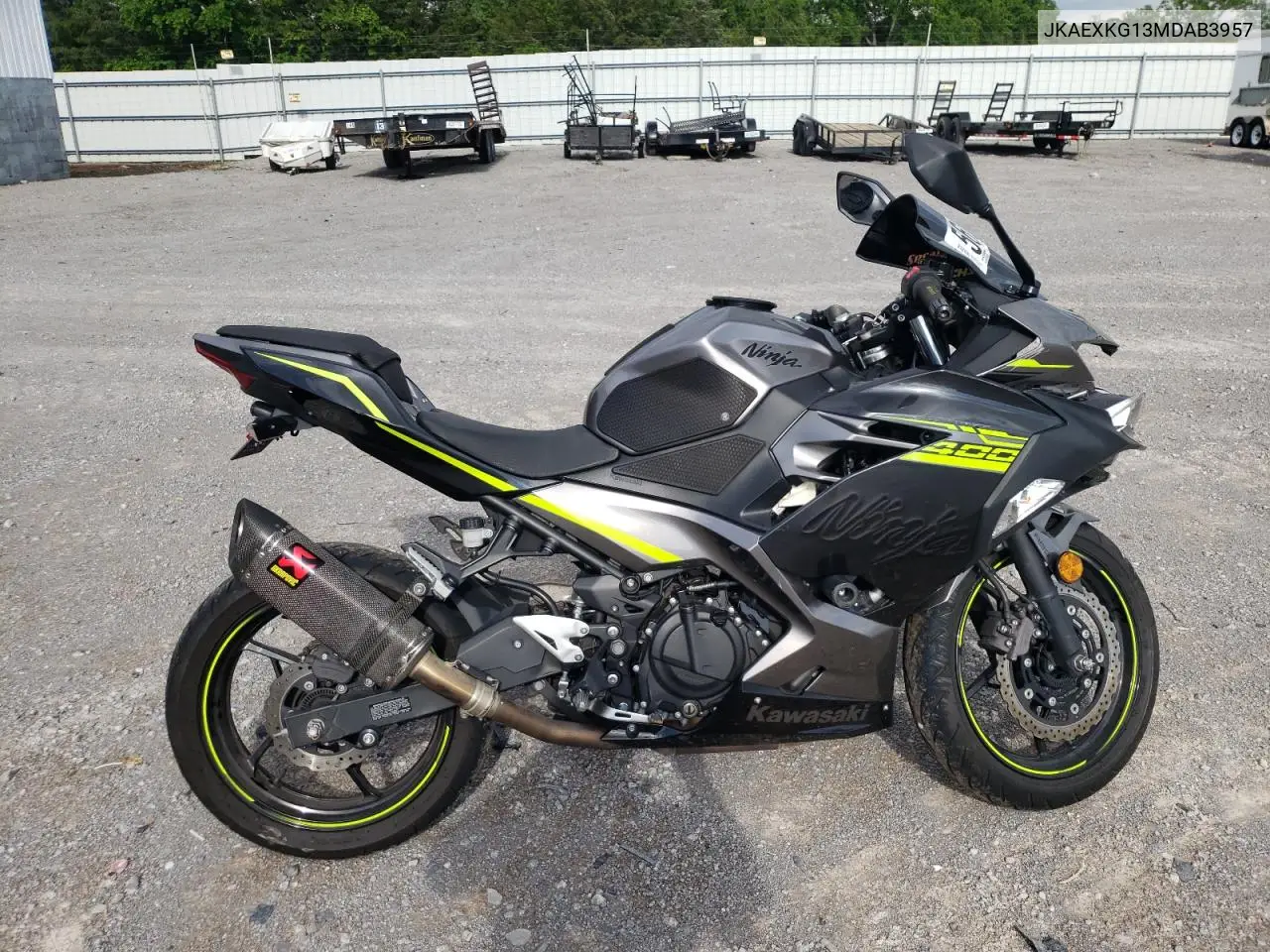 2021 Kawasaki Ex400 VIN: JKAEXKG13MDAB3957 Lot: 56834595