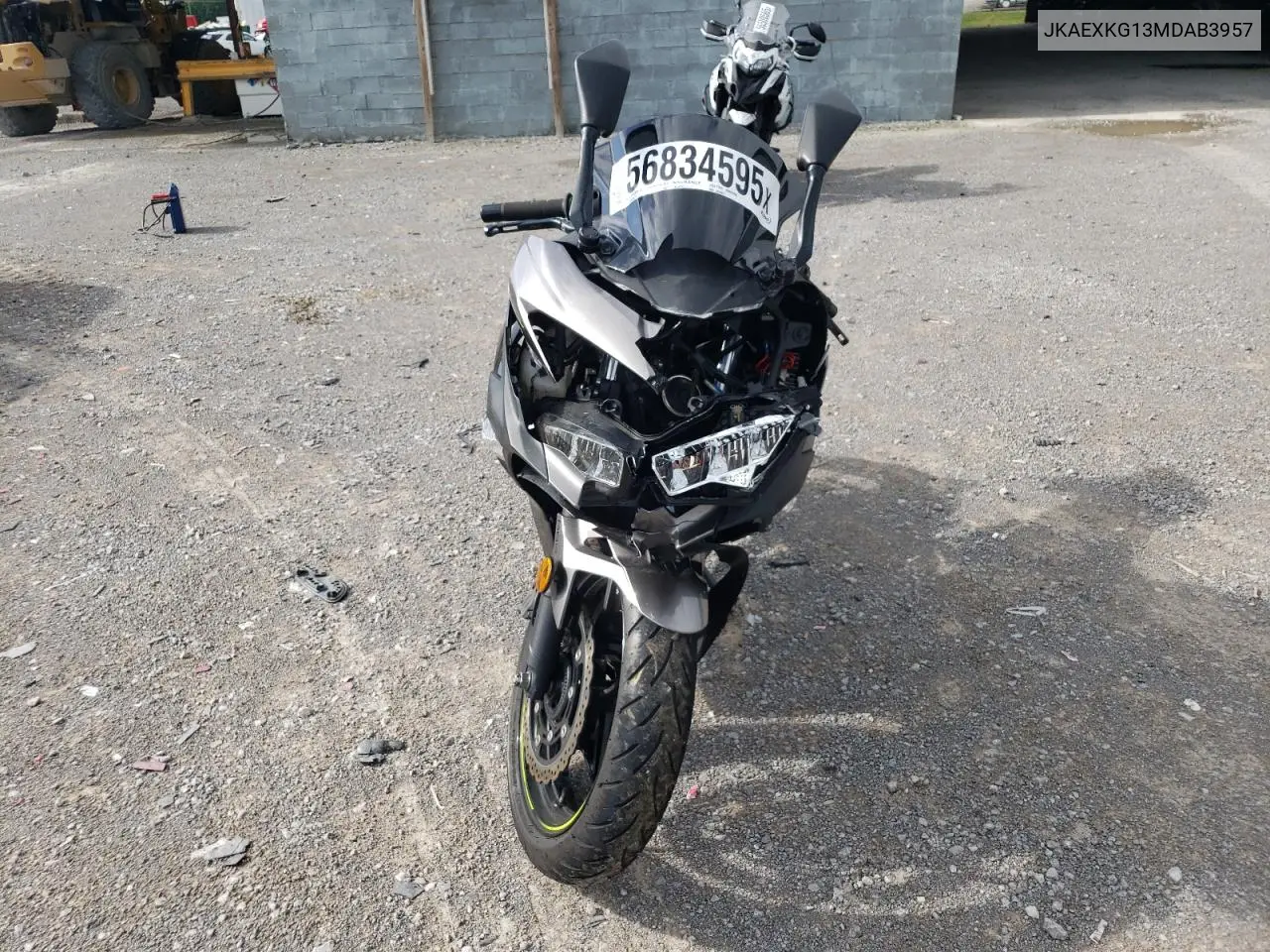 2021 Kawasaki Ex400 VIN: JKAEXKG13MDAB3957 Lot: 56834595