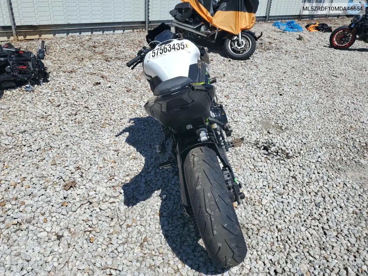 2021 Kawasaki Zr900 F VIN: ML5ZRDF10MDA46654 Lot: 57563435