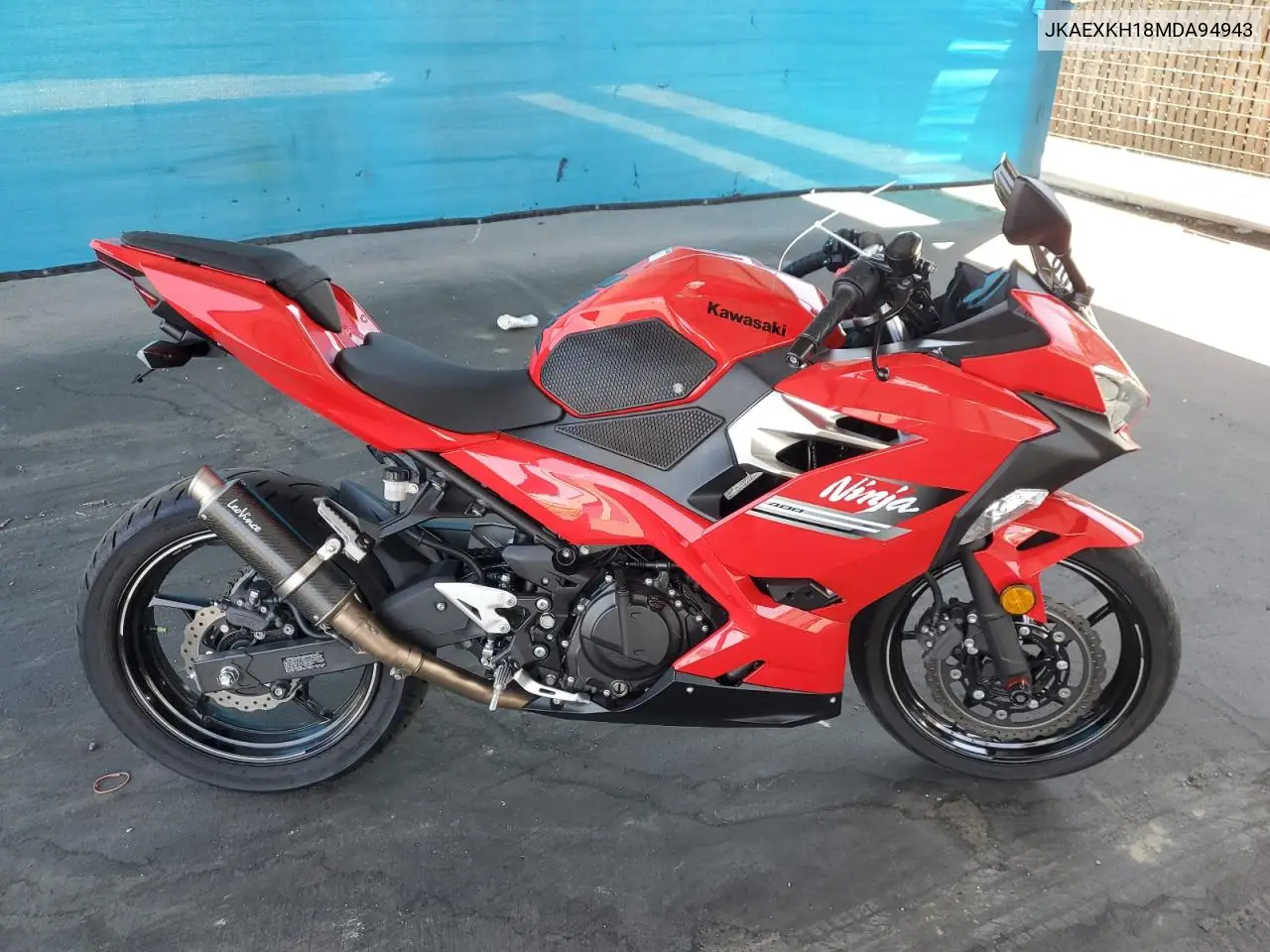 2021 Kawasaki Ex400 VIN: JKAEXKH18MDA94943 Lot: 58549845
