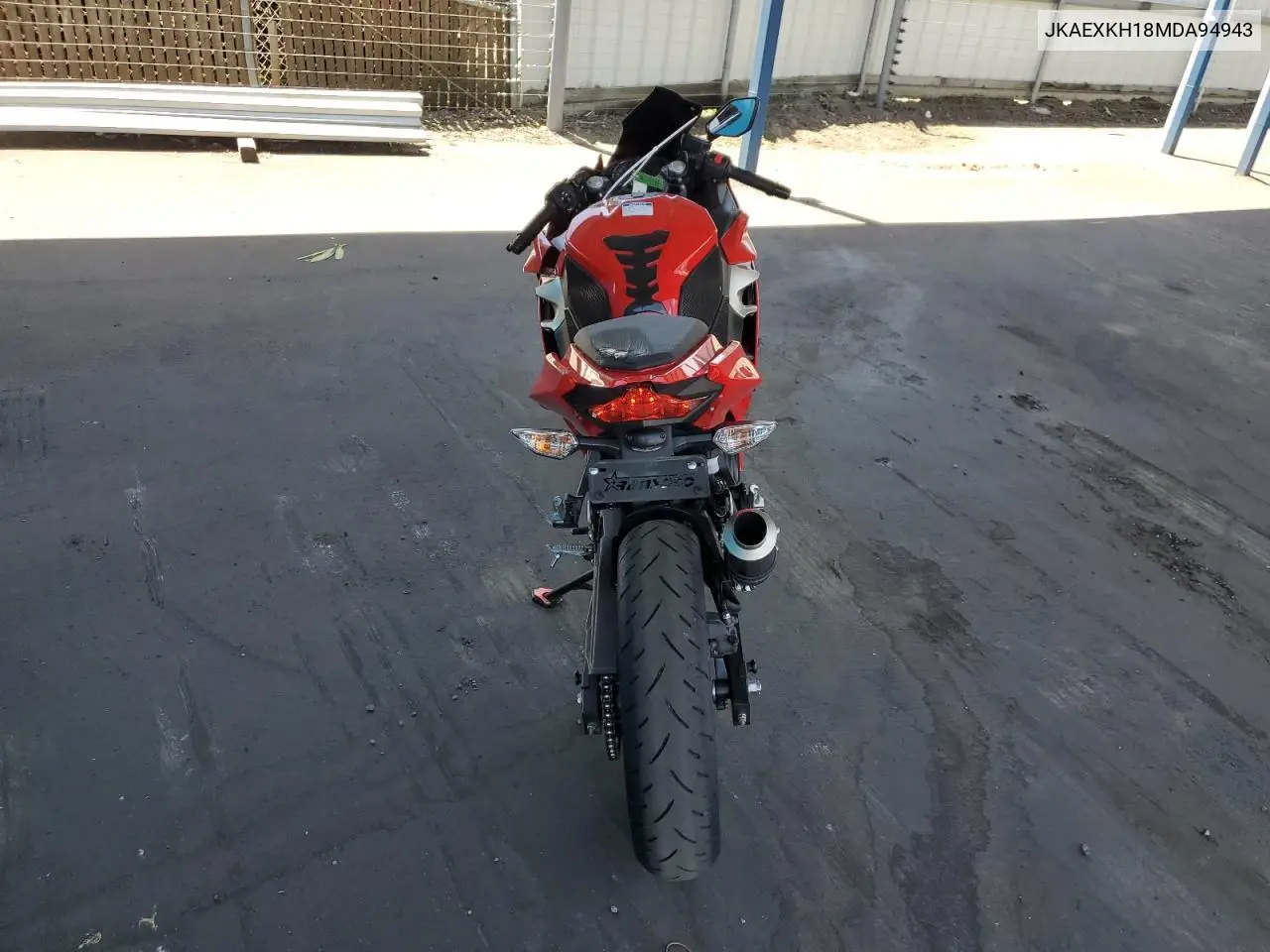 2021 Kawasaki Ex400 VIN: JKAEXKH18MDA94943 Lot: 58549845