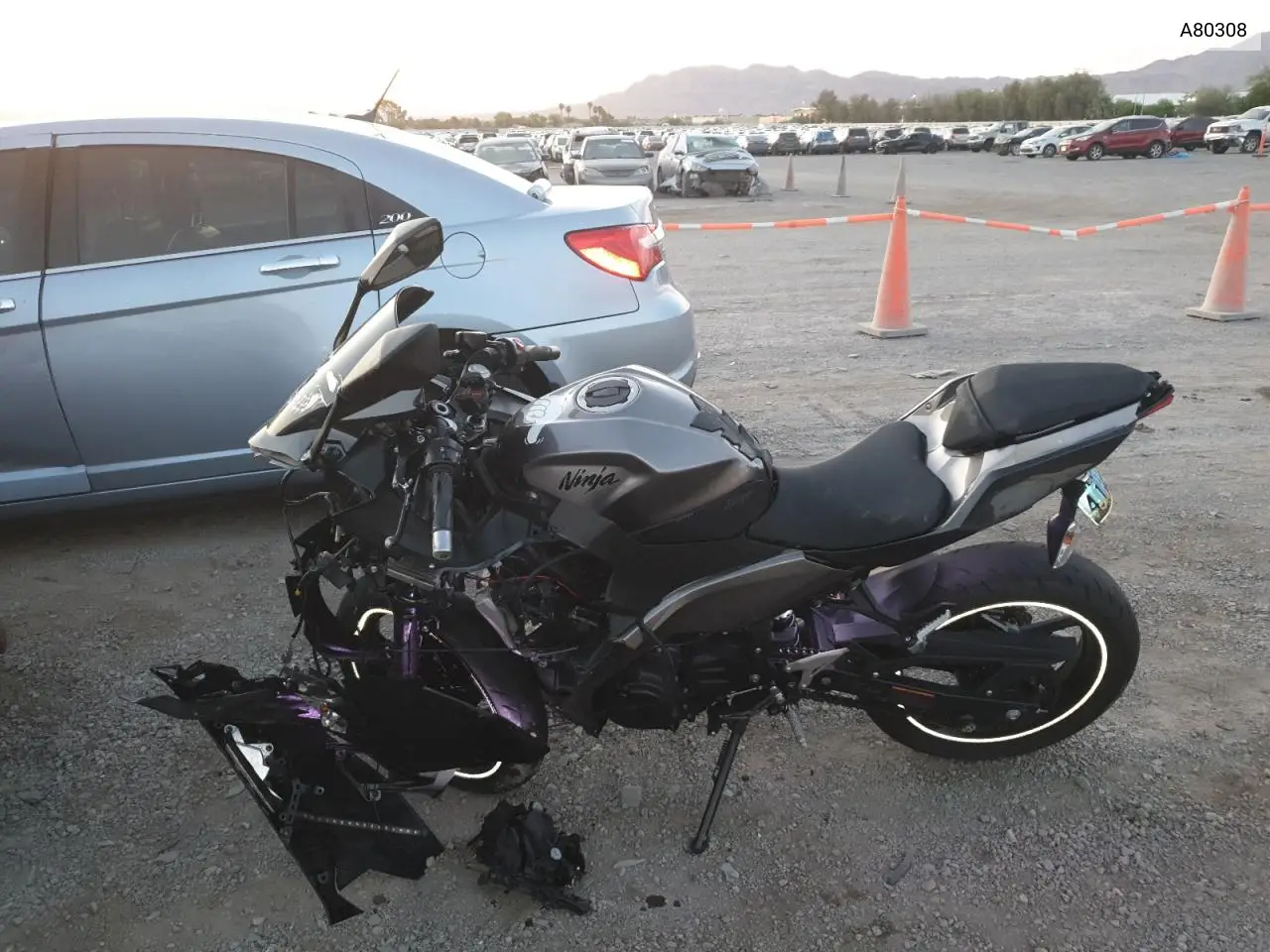 2021 Kawasaki Ex400 VIN: A80308 Lot: 59239355