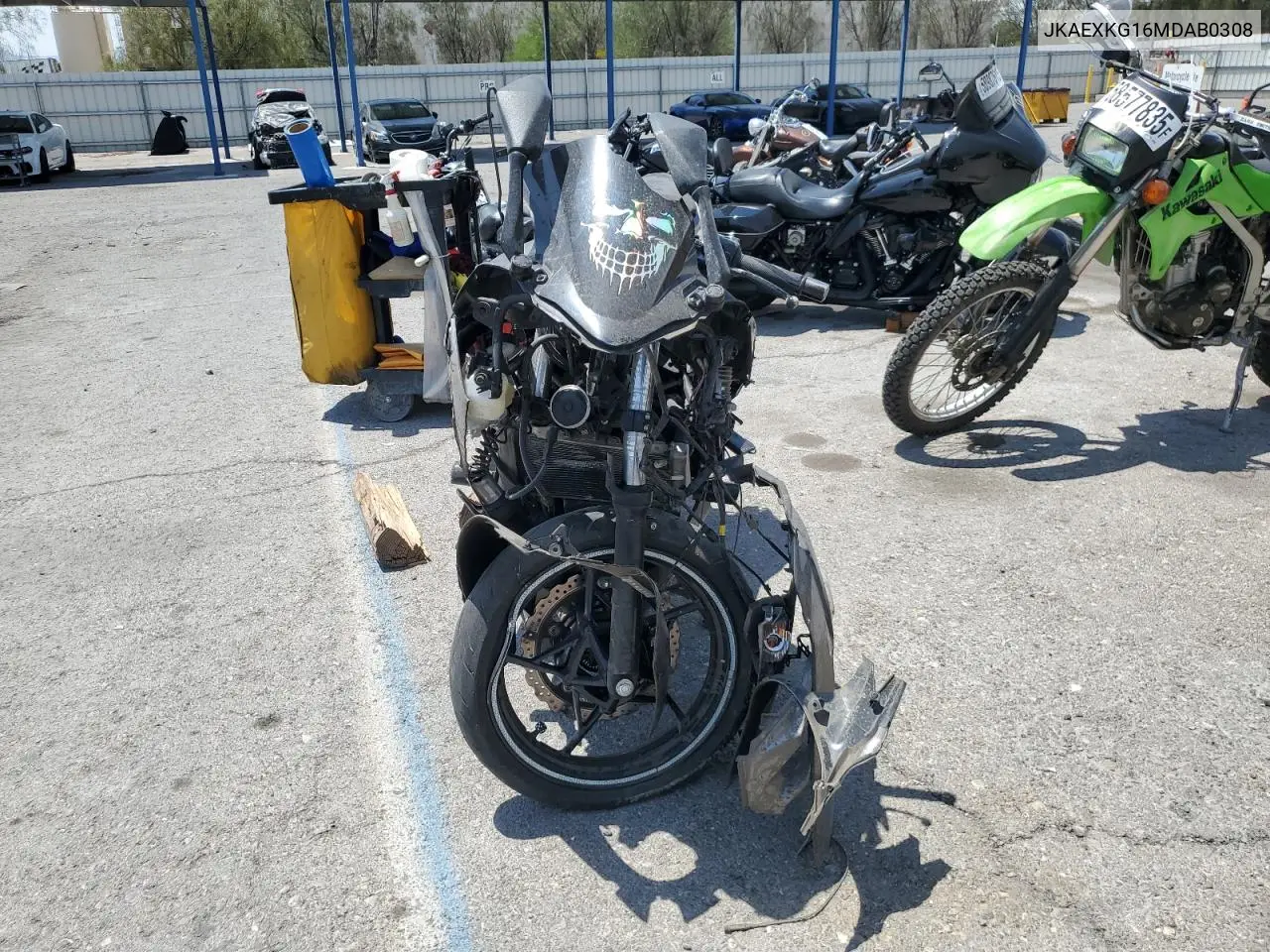 2021 Kawasaki Ex400 VIN: JKAEXKG16MDAB0308 Lot: 61677655
