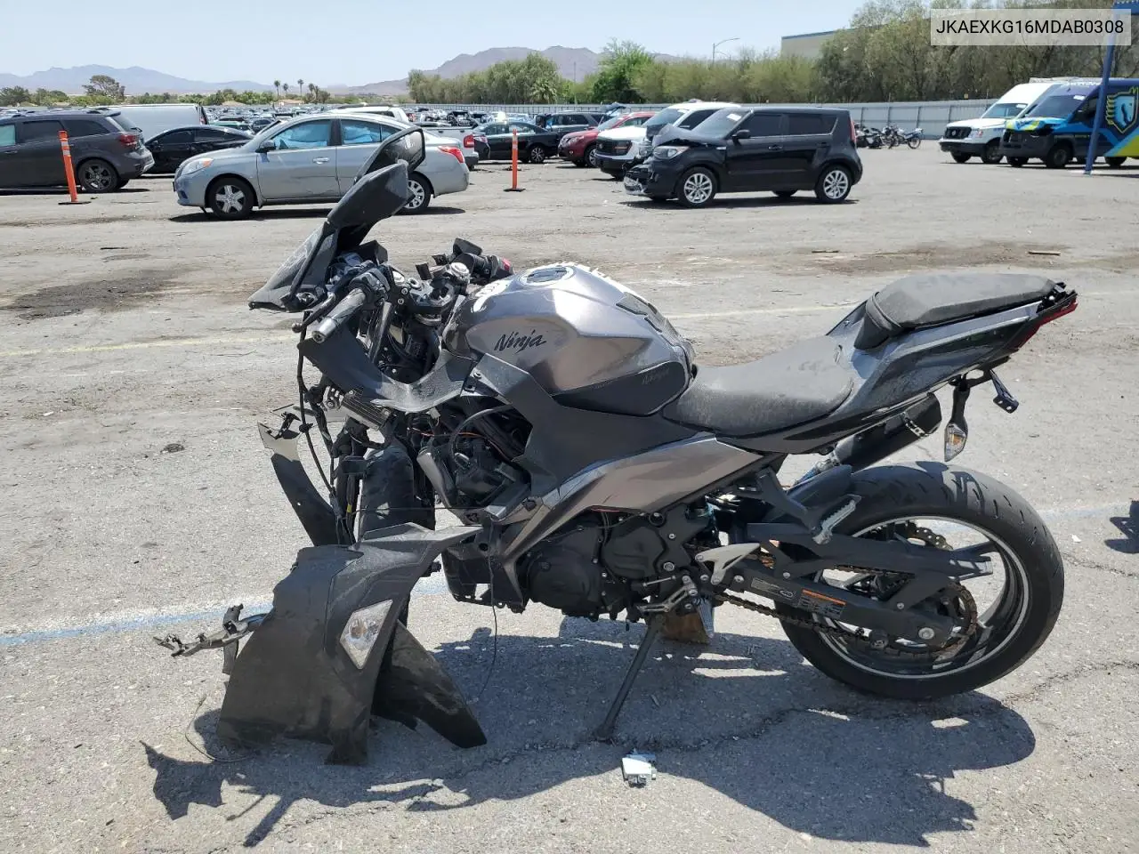 2021 Kawasaki Ex400 VIN: JKAEXKG16MDAB0308 Lot: 61677655