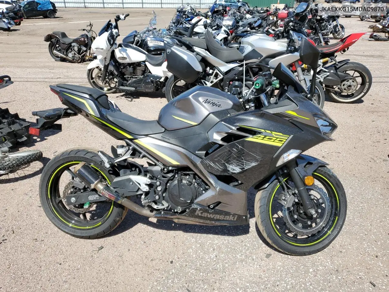 2021 Kawasaki Ex400 VIN: JKAEXKG15MDAC9870 Lot: 63639625