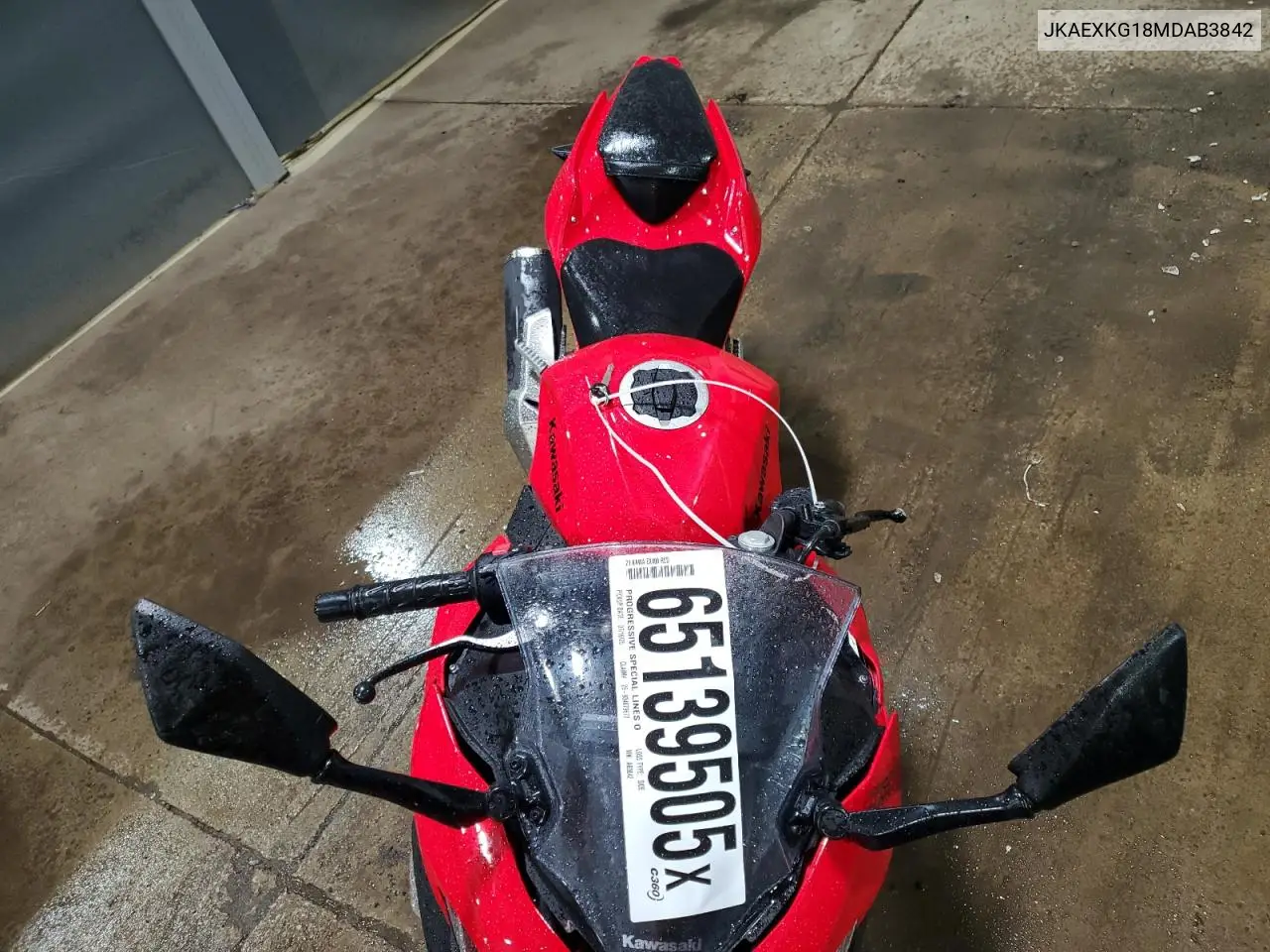 2021 Kawasaki Ex400 VIN: JKAEXKG18MDAB3842 Lot: 65139505
