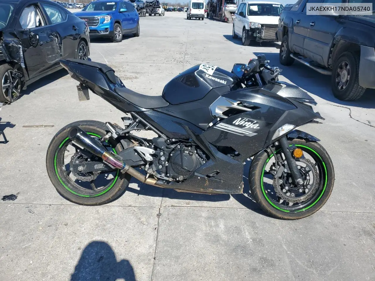 2022 Kawasaki Ex400 VIN: JKAEXKH17NDAG5740 Lot: 46268615
