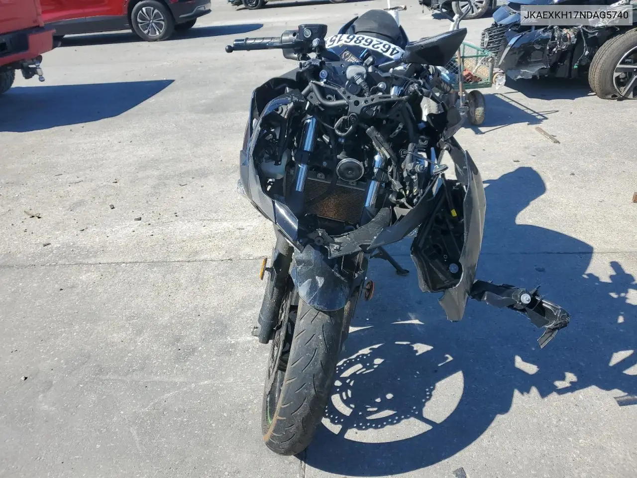 2022 Kawasaki Ex400 VIN: JKAEXKH17NDAG5740 Lot: 46268615