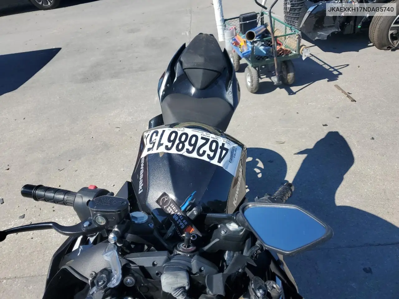 2022 Kawasaki Ex400 VIN: JKAEXKH17NDAG5740 Lot: 46268615