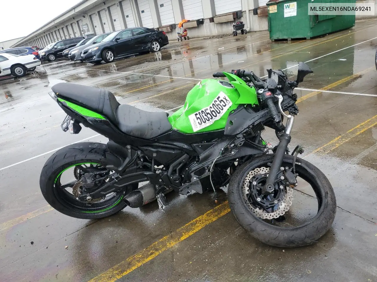 2022 Kawasaki Ex650 N VIN: ML5EXEN16NDA69241 Lot: 50356065