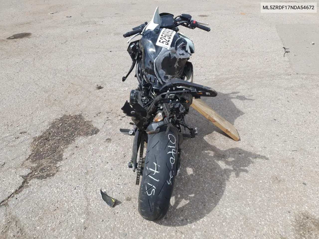2022 Kawasaki Zr900 F VIN: ML5ZRDF17NDA54672 Lot: 52508905