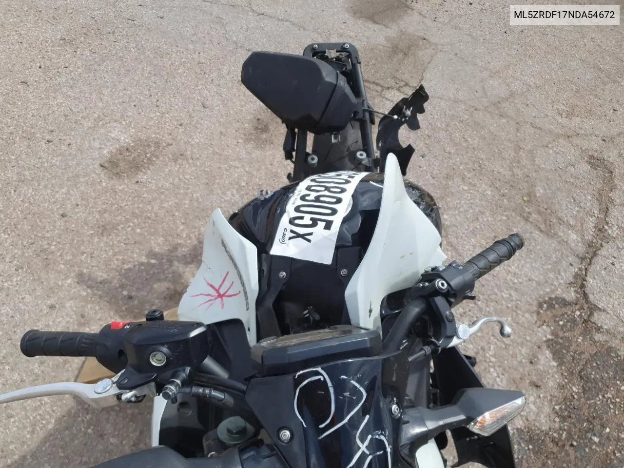 2022 Kawasaki Zr900 F VIN: ML5ZRDF17NDA54672 Lot: 52508905