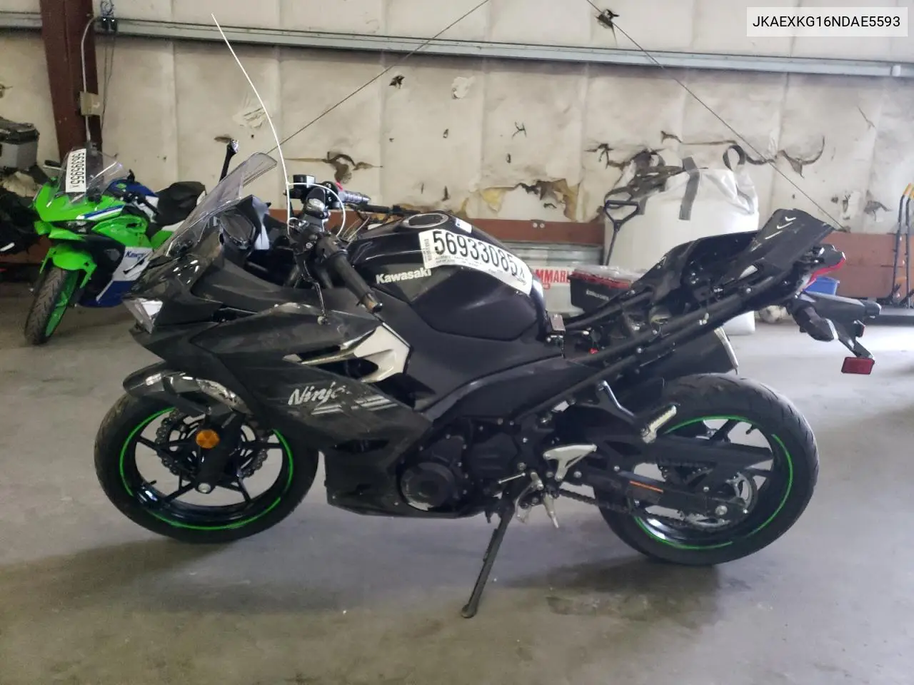 2022 Kawasaki Ex400 VIN: JKAEXKG16NDAE5593 Lot: 56933085