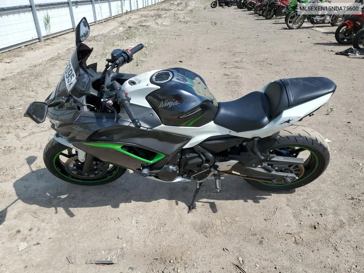 2022 Kawasaki Ex650 N VIN: ML5EXEN15NDA75600 Lot: 56949395
